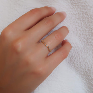 Gold Star Constellation CZ Ring